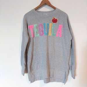 Salty‎ Lemon Patched Embroidered Sweatshirt Size Small